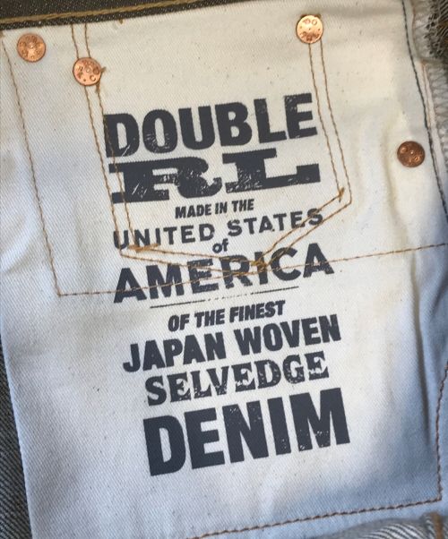 RRL（ダブルアールエル）RRL (ダブルアールエル) セルビッチカラーデニムパンツ ブラウン サイズ:29×34の古着・服飾アイテム