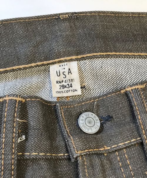 RRL（ダブルアールエル）RRL (ダブルアールエル) セルビッチカラーデニムパンツ ブラウン サイズ:29×34の古着・服飾アイテム