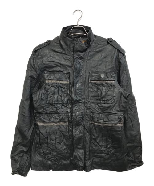THE DEGNER CLASSIC BRAND（ザ・デグナー・クラシック・ブランド）THE DEGNER CLASSIC BRAND (デグナークラシックブランド) レザージャケット ブラック サイズ:XLの古着・服飾アイテム