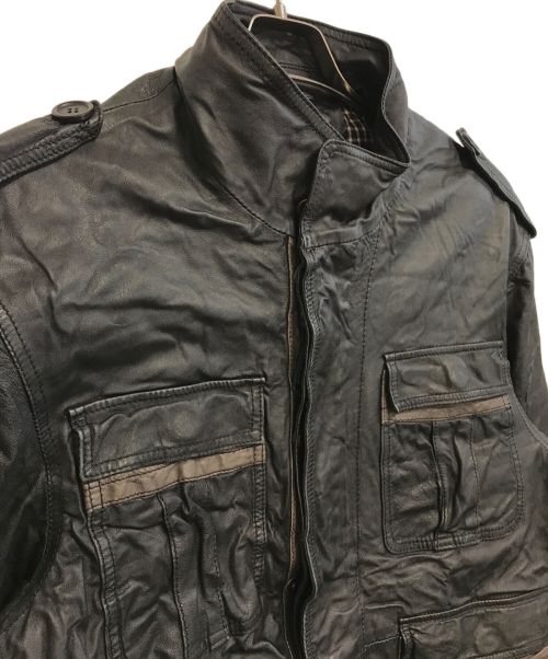 THE DEGNER CLASSIC BRAND（ザ・デグナー・クラシック・ブランド）THE DEGNER CLASSIC BRAND (デグナークラシックブランド) レザージャケット ブラック サイズ:XLの古着・服飾アイテム