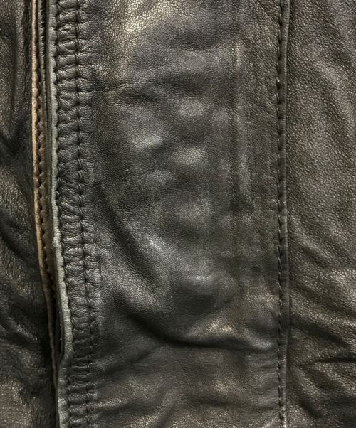 THE DEGNER CLASSIC BRAND（ザ・デグナー・クラシック・ブランド）THE DEGNER CLASSIC BRAND (デグナークラシックブランド) レザージャケット ブラック サイズ:XLの古着・服飾アイテム