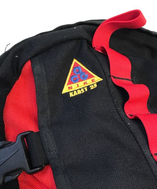 NIKE ACG（ナイキエーシージー）NIKE ACG (ナイキエージーシー) リュック レッド×ブラックの古着・服飾アイテム