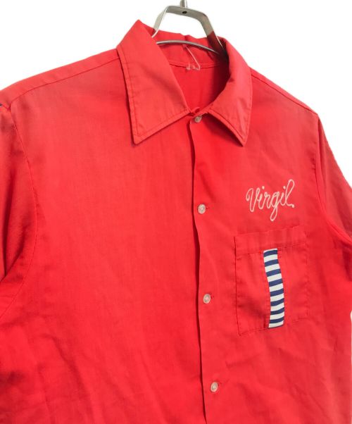 VINTAGE（ヴィンテージ）VINTAGE (ヴィンテージ) ボーリングシャツ レッド サイズ:不明の古着・服飾アイテム