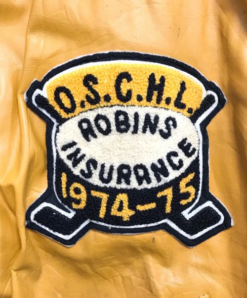 OUTDOOR（アウトドア）OUTDOOR (アウトドア) オールレザーアワードジャケット ブラウン サイズ:40の古着・服飾アイテム