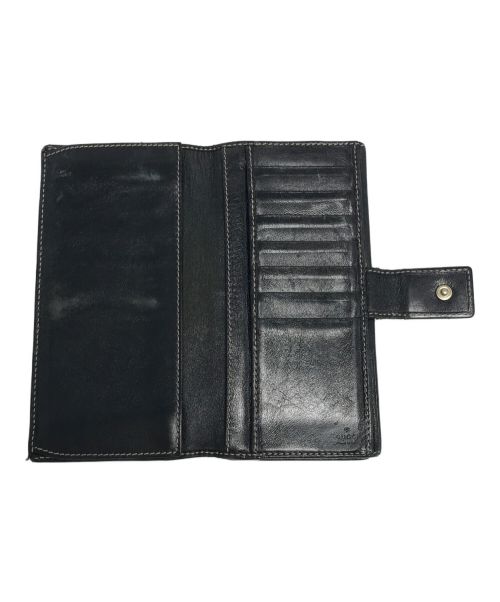 GUCCI（グッチ）GUCCI (グッチ) 長財布 ブラックの古着・服飾アイテム