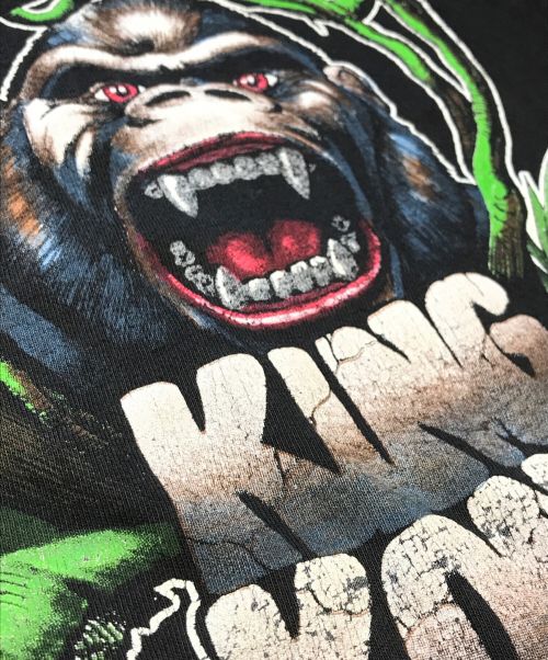 ムービーTシャツ（ムービーTシャツ）ムービーTシャツ (ムービーTシャツ) KING KONG(キング・コング) ムービーTシャツ ブラック サイズ:Lの古着・服飾アイテム