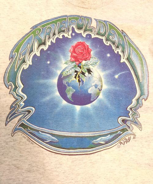 バンドTシャツ（バンドTシャツ）バンドTシャツ (バンドTシャツ) 90s GRATEFUL DEAD(グレイトフル・デッド) バンドTシャツ ホワイト サイズ:XLの古着・服飾アイテム
