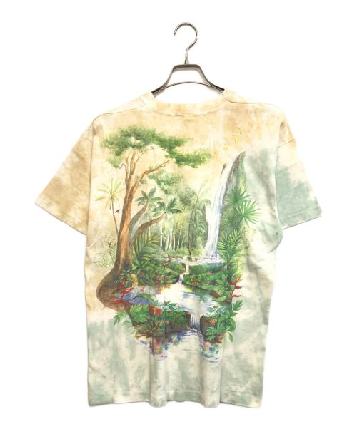 LIQUID BLUE（リキッドブルー）LIQUID BLUE (リキッドブルー) オールオーバープリントTシャツ ホワイト サイズ:Lの古着・服飾アイテム