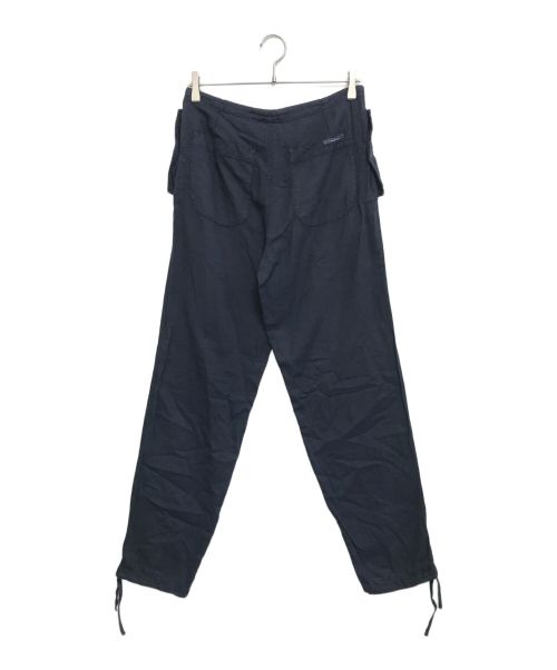 ERMENEGILDO ZEGNA（エルメネジルド・ゼニア）ERMENEGILDO ZEGNA (エルメネジルド・ゼニア) コットンオーバーパンツ ネイビー サイズ:XSの古着・服飾アイテム