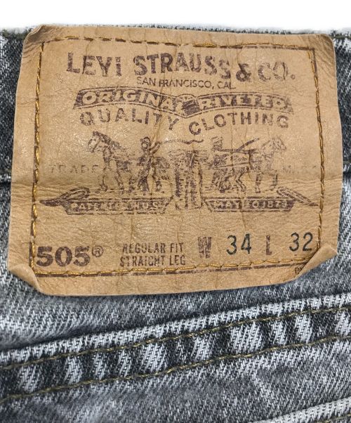 LEVI'S（リーバイス）LEVI'S (リーバイス) 先染めブラックデニム ブラック サイズ:W34 L32の古着・服飾アイテム