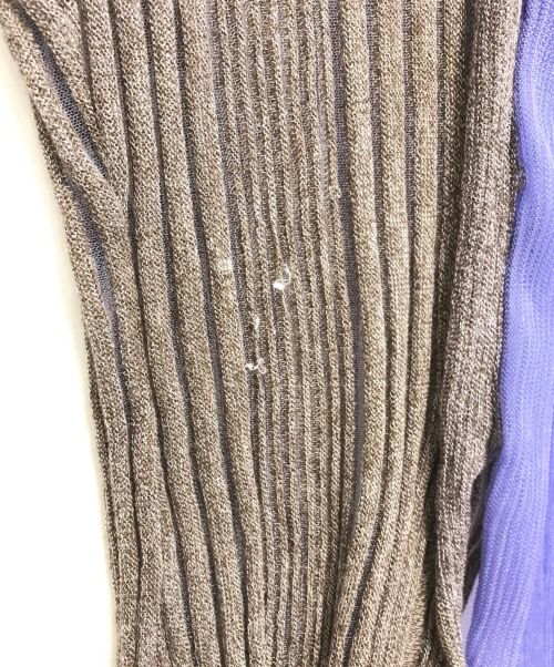 AKIKOAOKI（アキコアオキ）AKIKOAOKI (アキコアオキ) シースルーカーディガン パープル サイズ:Fの古着・服飾アイテム