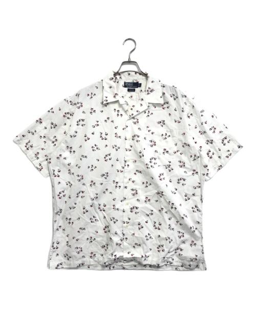POLO RALPH LAUREN（ポロ・ラルフローレン）POLO RALPH LAUREN (ポロ・ラルフローレン) 総柄シャツ ホワイト サイズ:Lの古着・服飾アイテム