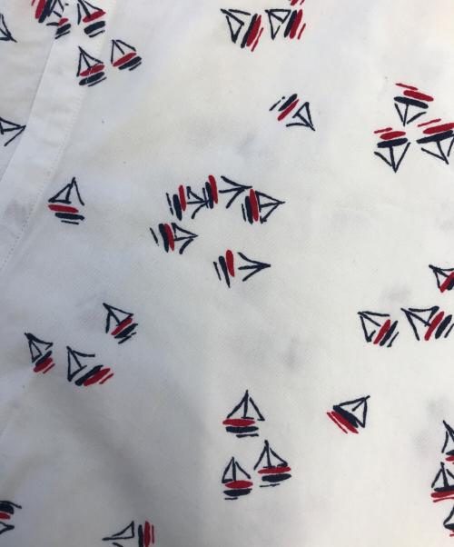 POLO RALPH LAUREN（ポロ・ラルフローレン）POLO RALPH LAUREN (ポロ・ラルフローレン) 総柄シャツ ホワイト サイズ:Lの古着・服飾アイテム