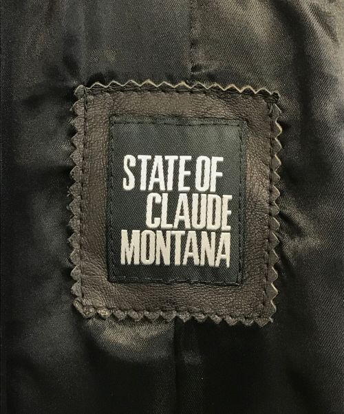 Claude Montana（クロード モンタナ）Claude Montana (クロード モンタナ) レザージャケット ブラック サイズ:40の古着・服飾アイテム