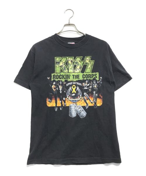 バンドTシャツ（バンドTシャツ）バンドTシャツ (バンドTシャツ) KISS(キッス) バンドTシャツ ブラック サイズ:Mの古着・服飾アイテム