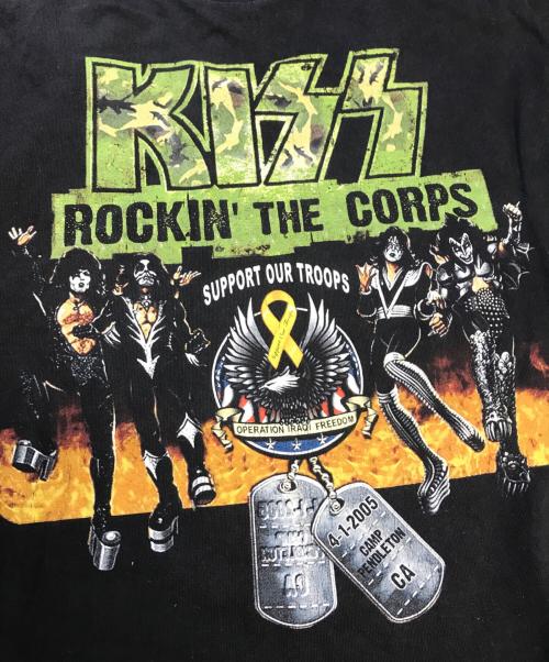 バンドTシャツ（バンドTシャツ）バンドTシャツ (バンドTシャツ) KISS(キッス) バンドTシャツ ブラック サイズ:Mの古着・服飾アイテム