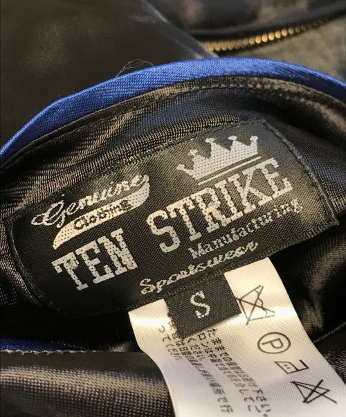 TEN STRIKE（テンストライク）TEN STRIKE (テンストライク) スカジャン ブラック×ブルー サイズ:Ｓ 未使用品の古着・服飾アイテム