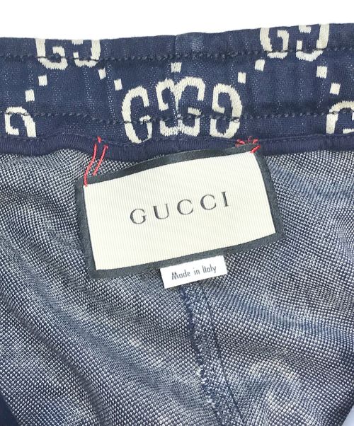 GUCCI（グッチ）GUCCI (グッチ) GGジャカードジョギングパンツ ネイビー サイズ:Ｍの古着・服飾アイテム