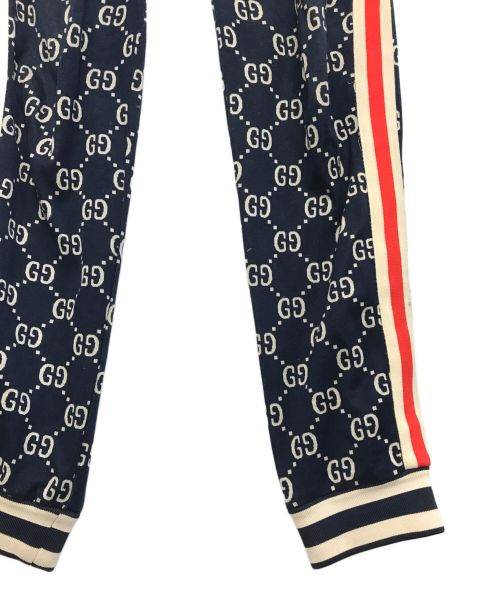GUCCI（グッチ）GUCCI (グッチ) GGジャカードジョギングパンツ ネイビー サイズ:Ｍの古着・服飾アイテム