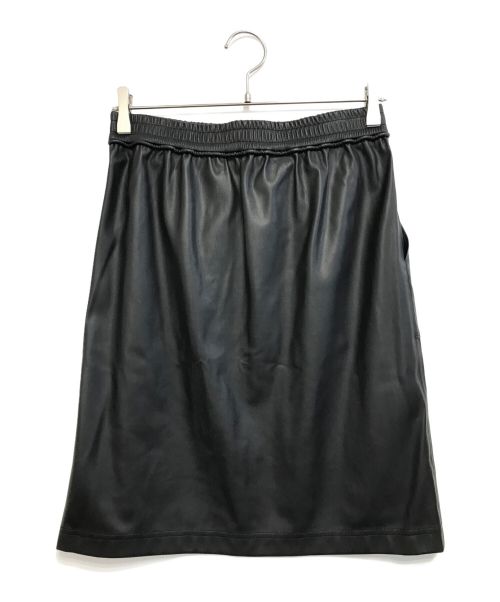 HUGO BOSS（ヒューゴ ボス）HUGO BOSS (ヒューゴ ボス) タイベルト スリムフィット フェイクレザー スカート ブラック サイズ:4の古着・服飾アイテム