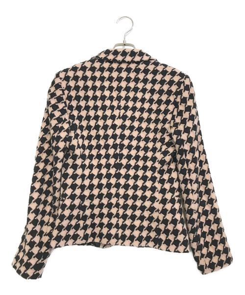 ermanno scervino（エルマノシェルビーノ）ermanno scervino (エルマノシェルビーノ) テーラードジャケット ピンク×ブラック サイズ:40の古着・服飾アイテム