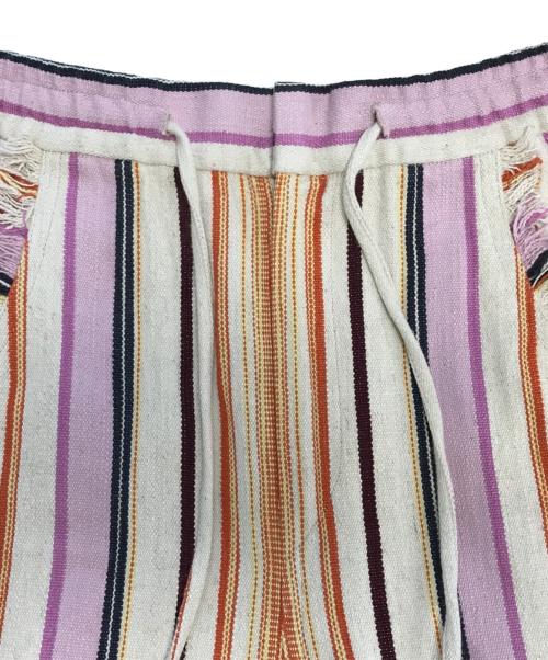 ISABEL MARANT（イザベルマラン）ISABEL MARANT (イザベルマラン) コットンリネン マルチストライプイージーパンツ ピンク サイズ:34の古着・服飾アイテム