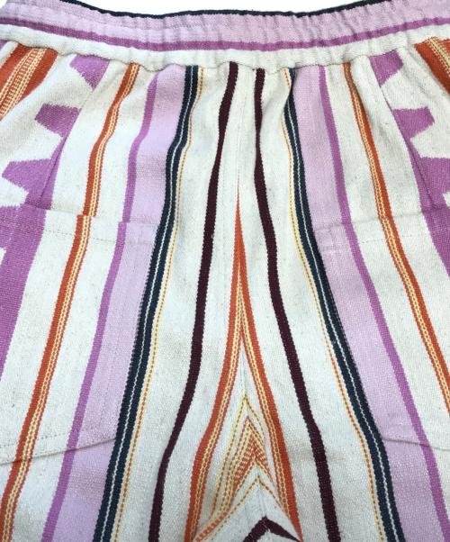 ISABEL MARANT（イザベルマラン）ISABEL MARANT (イザベルマラン) コットンリネン マルチストライプイージーパンツ ピンク サイズ:34の古着・服飾アイテム