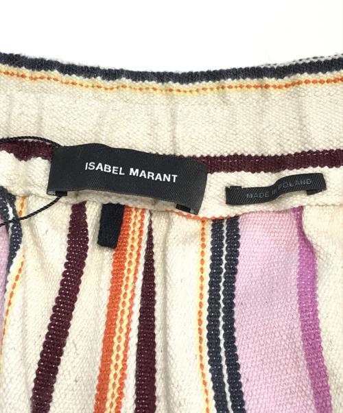 ISABEL MARANT（イザベルマラン）ISABEL MARANT (イザベルマラン) コットンリネン マルチストライプイージーパンツ ピンク サイズ:34の古着・服飾アイテム