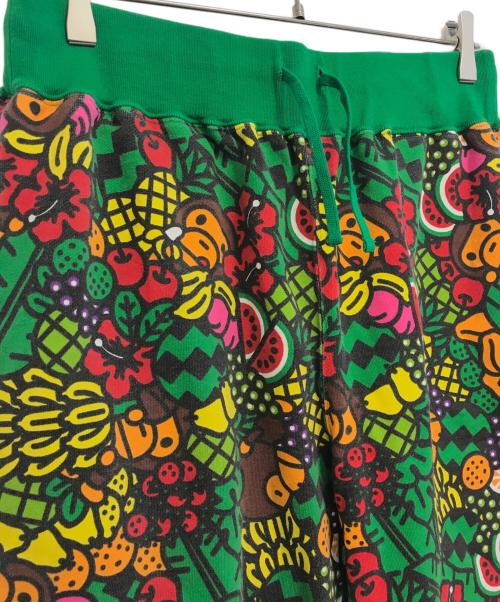 A BATHING APE（ア ベイシング エイプ）A BATHING APE (ア ベイシング エイプ) ハーフパンツ グリーン サイズ:Lの古着・服飾アイテム