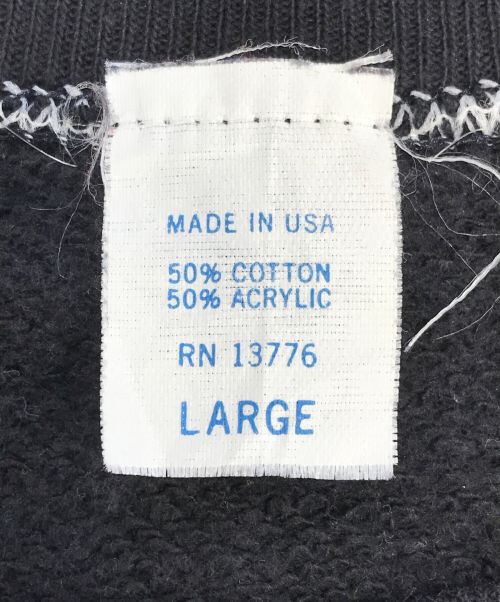 VINTAGE（ヴィンテージ）VINTAGE (ヴィンテージ) ラグランスウェット ブラック サイズ:Lの古着・服飾アイテム