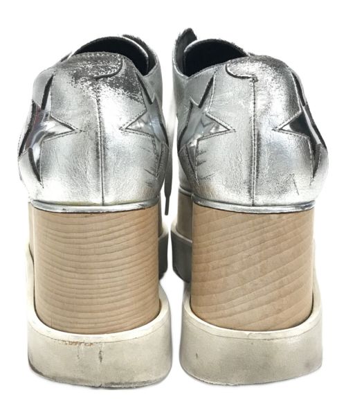 STELLA McCARTNEY（ステラマッカートニー）STELLA McCARTNEY (ステラマッカートニー) エリス プラットフォーム スター シューズ シルバー サイズ:37½の古着・服飾アイテム