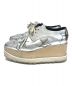 STELLA McCARTNEY (ステラマッカートニー) エリス プラットフォーム スター シューズ シルバー サイズ:37½：7000円
