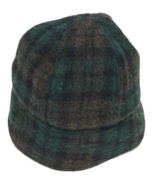 stussy（ステューシー）stussy (ステューシー) バケットハット グリーン×ブラウン サイズ:Mの古着・服飾アイテム