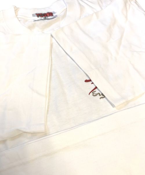 YOUNG MAGAGINE（ヤング・マガジン）YOUNG MAGAGINE (ヤング・マガジン) プリントTシャツ ホワイト サイズ:FREEの古着・服飾アイテム