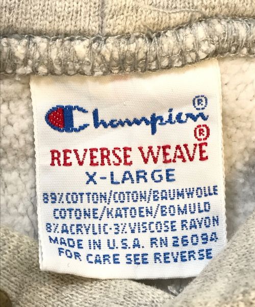 Champion（チャンピオン）Champion (チャンピオン) リバースウィーブパーカー グレー サイズ:X-LARGEの古着・服飾アイテム