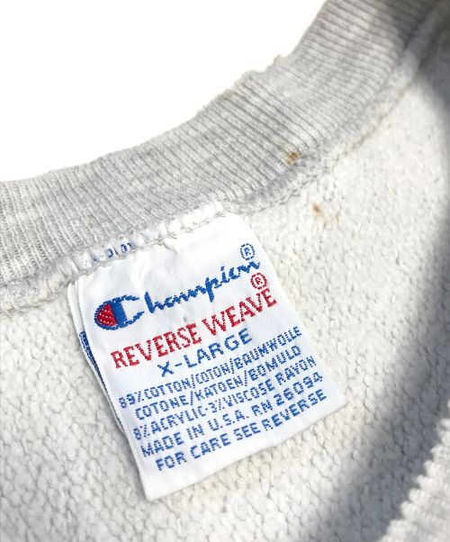 Champion（チャンピオン）Champion (チャンピオン) リバースウィーブスウェット グレー サイズ:XLの古着・服飾アイテム