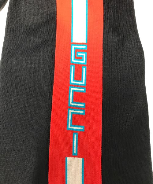 GUCCI（グッチ）GUCCI (グッチ) テクニカルジャージードレス ワンピース ブラック サイズ:Sの古着・服飾アイテム