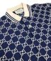 中古・古着 GUCCI (グッチ) GG総柄ポロシャツ ブルー サイズ:XS：50000円