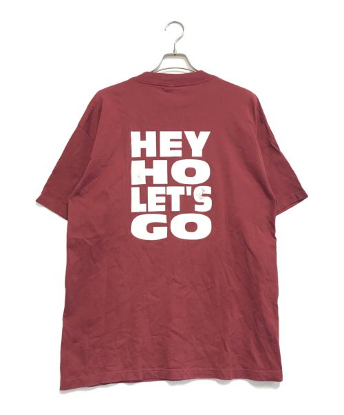 バンドTシャツ（バンドTシャツ）バンドTシャツ (バンドTシャツ) 90's ramones(ラモーンズ) バンドTシャツ レッド サイズ:XLの古着・服飾アイテム