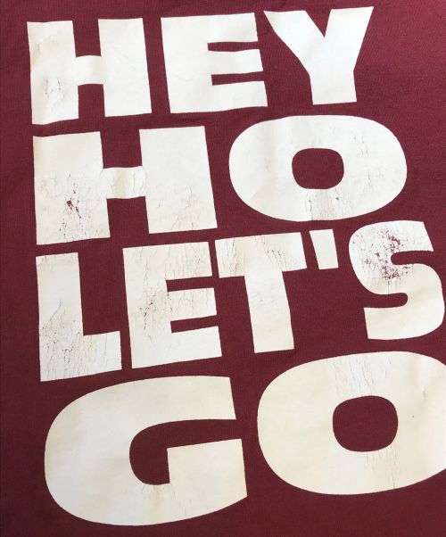 バンドTシャツ（バンドTシャツ）バンドTシャツ (バンドTシャツ) 90's ramones(ラモーンズ) バンドTシャツ レッド サイズ:XLの古着・服飾アイテム