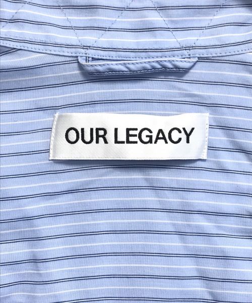 OUR LEGACY（アワーレガシー）OUR LEGACY (アワーレガシー) ストライプシャツ ブルー サイズ:46の古着・服飾アイテム