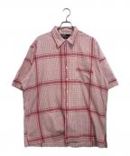 POLO RALPH LAURENポロ・ラルフローレン）の古着「半袖チェックシャツ」｜レッド
