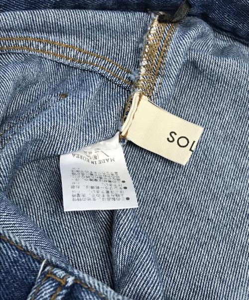 SOLOV（ソルヴ）SOLOV (ソルヴ) デニムパンツ インディゴ サイズ:2の古着・服飾アイテム