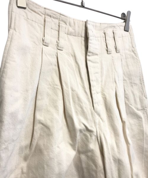 refomed（リフォメッド）refomed (リフォメッド) KATSURAGI DENIM KNICKERBOCKERS ホワイト サイズ:1の古着・服飾アイテム