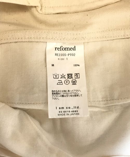refomed（リフォメッド）refomed (リフォメッド) KATSURAGI DENIM KNICKERBOCKERS ホワイト サイズ:1の古着・服飾アイテム