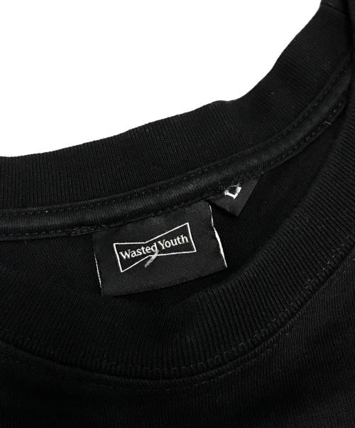WASTED YOUTH（ウェイステッドユース）Wasted youth (ウエステッド ユース) Tシャツ ブラック サイズ:Lの古着・服飾アイテム