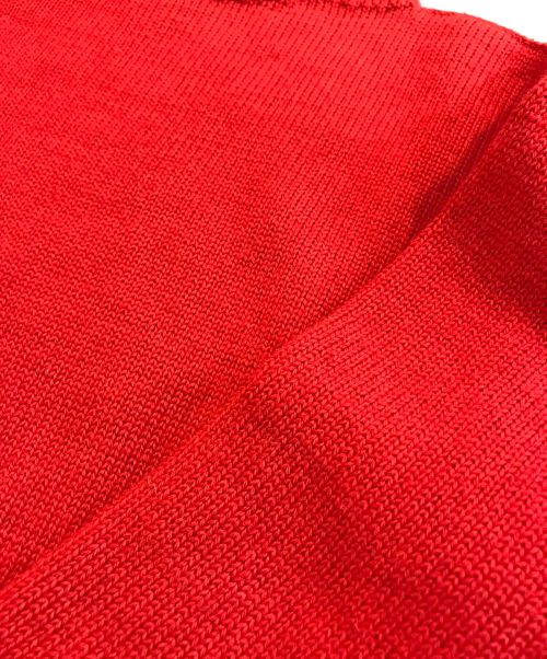 GUERNSEY WOOLLENS（ガンジーウーレンズ）GUERNSEY WOOLLENS (ガンジーウーレンズ) ニット レッド サイズ:36の古着・服飾アイテム