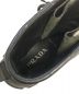 中古・古着 PRADA (プラダ) レザーナイロンコンバットブーツ ブラック サイズ:8½：53000円