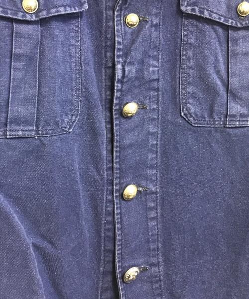 SAPEURS POMPIERS（サプールポンピエ）SAPEURS POMPIERS (サプールポンピエ) フレンチファイヤーマンジャケット ネイビー サイズ:表記なしの古着・服飾アイテム