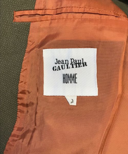 Jean Paul Gaultier homme（ジャンポールゴルチェオム）Jean Paul Gaultier homme (ジャンポールゴルチェオム) セットアップ カーキ サイズ:50の古着・服飾アイテム